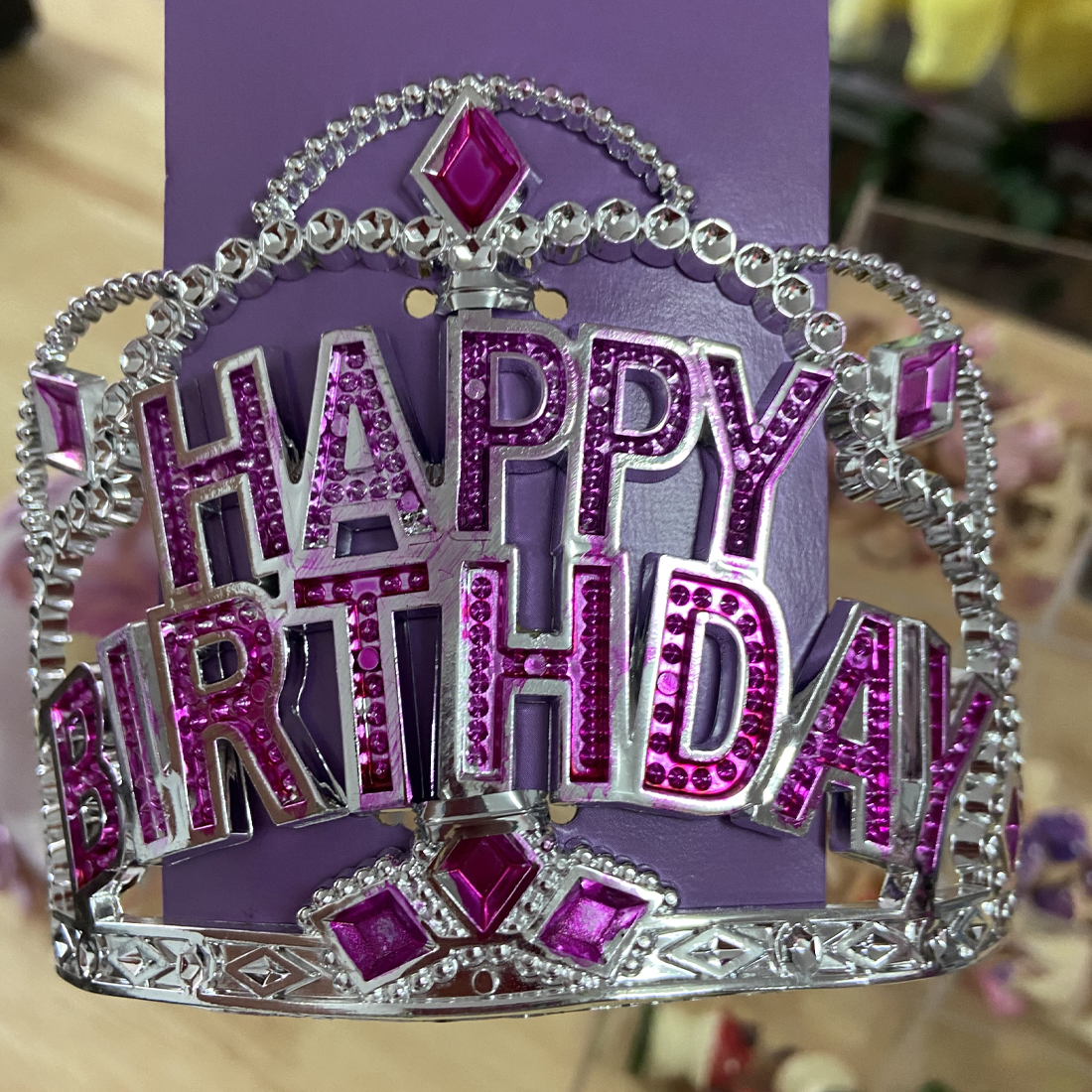 Happy birthday deals tiara for adults