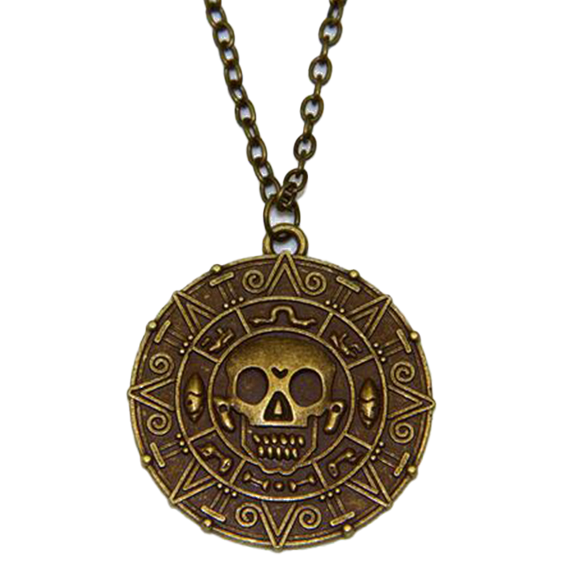 Pirate shop medallion necklace