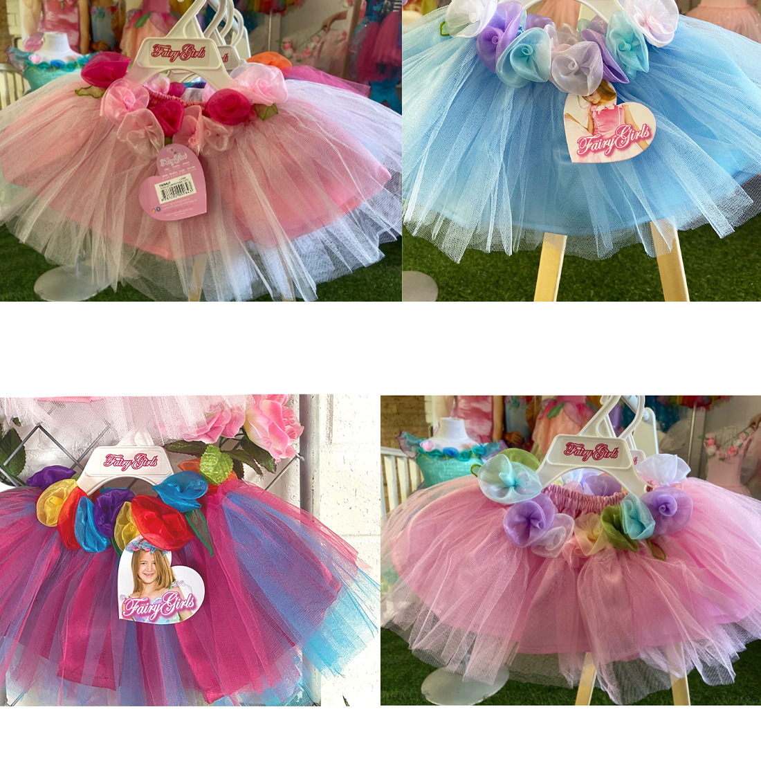 Luv 2 Tutu Boutique Rainbow Tulle Dress 3T