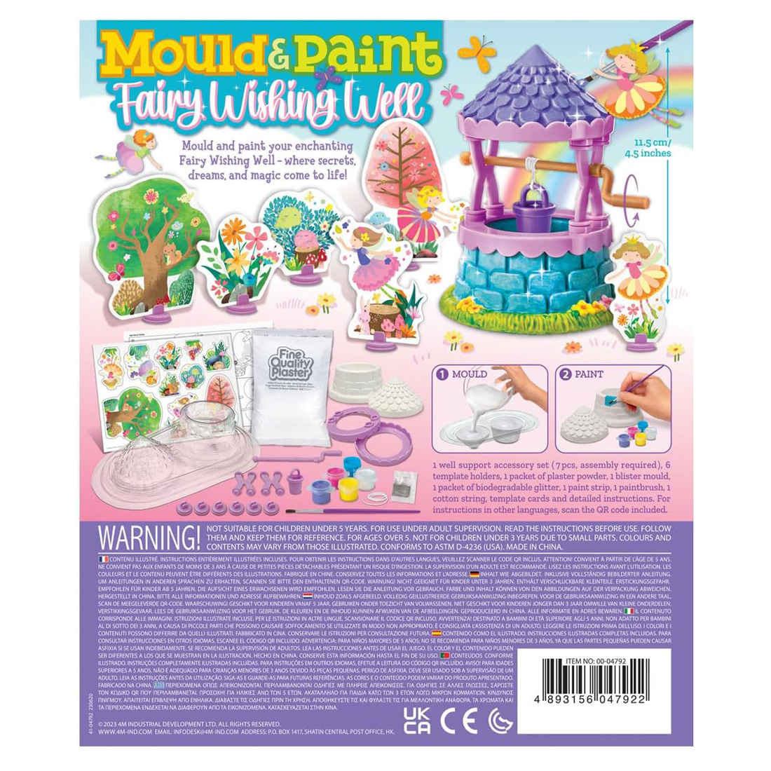 4M KidzMaker Mould & Paint Fairy Wishing Well