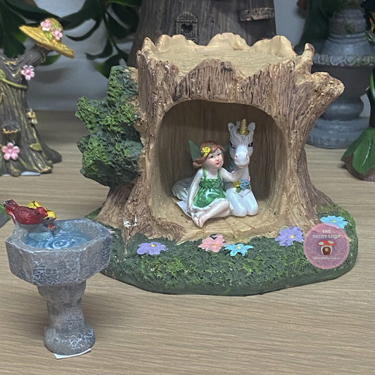 9cm Tree Trunk Fairy House