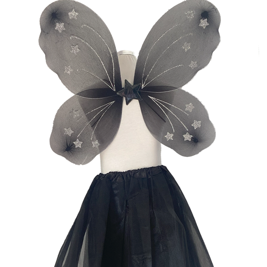 Black Fairy Tutu and Wing Set