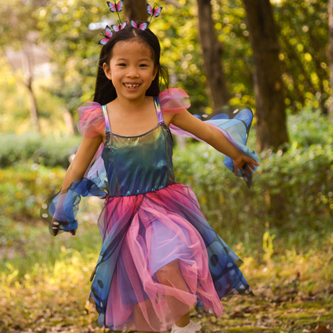 Butterfly Twirl Dress & Wings Size 5-6