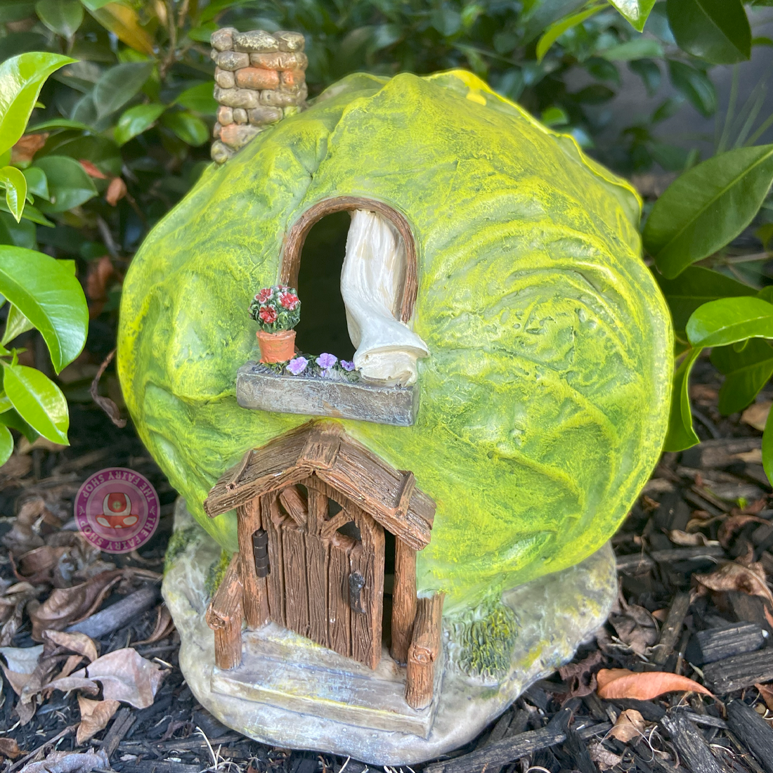 Cabbage Fairy House With Opening Door