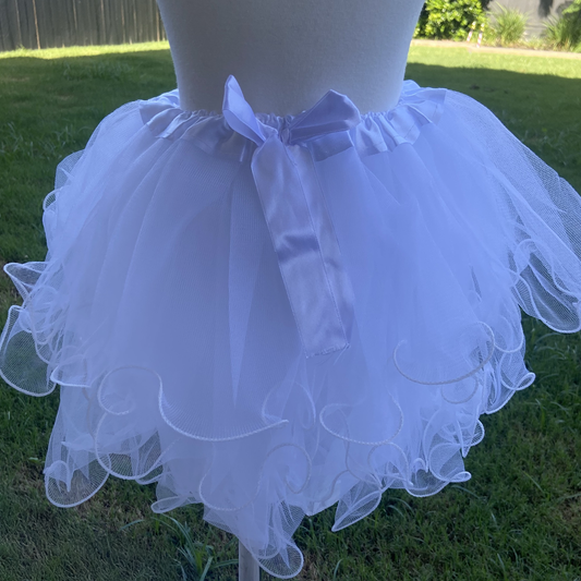 Child White Layered Tutu