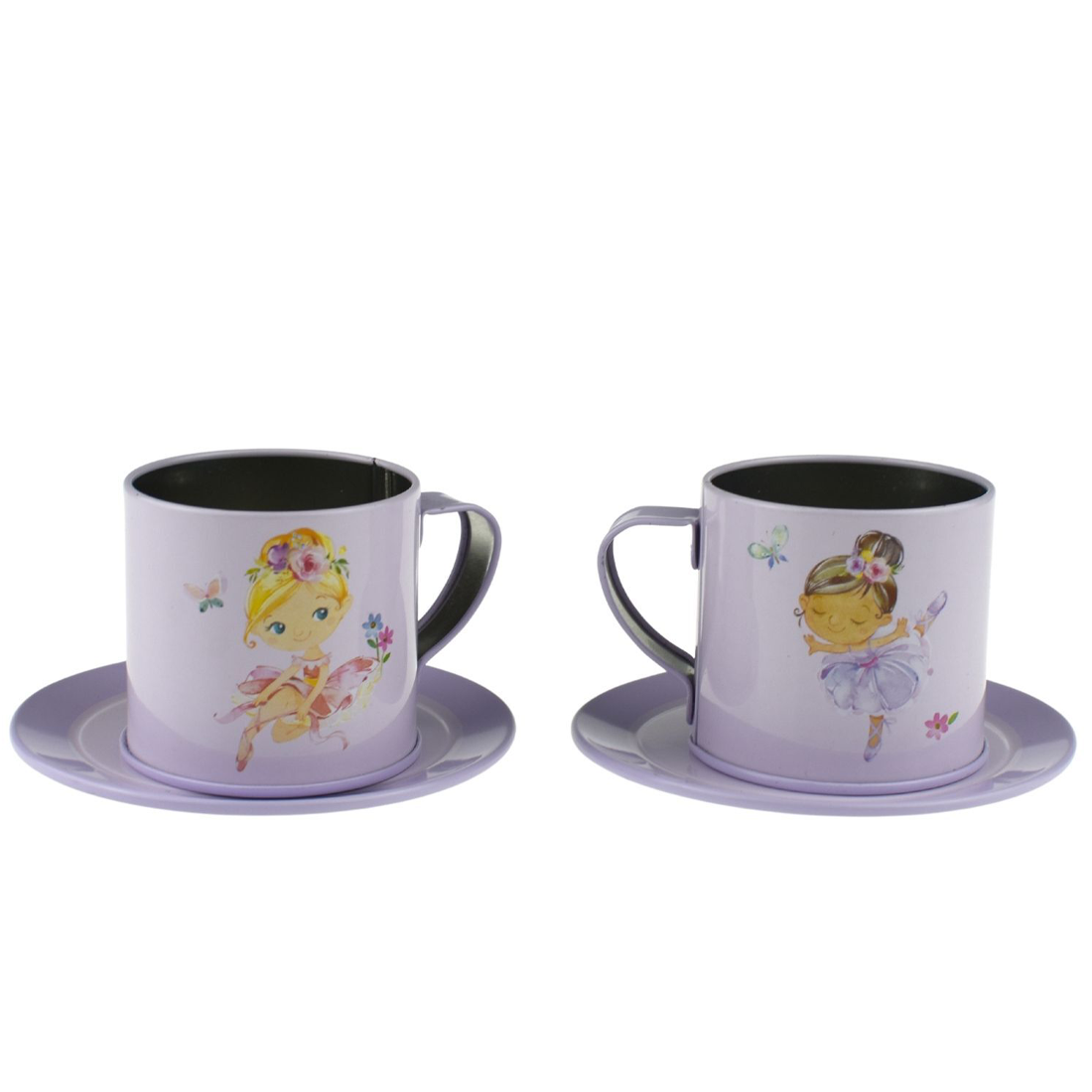 Children's Ballerina Tin Tea Mug Toy Set