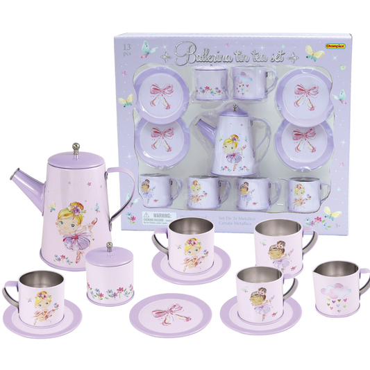 Children's Ballerina Tin Tea Mug Toy Set