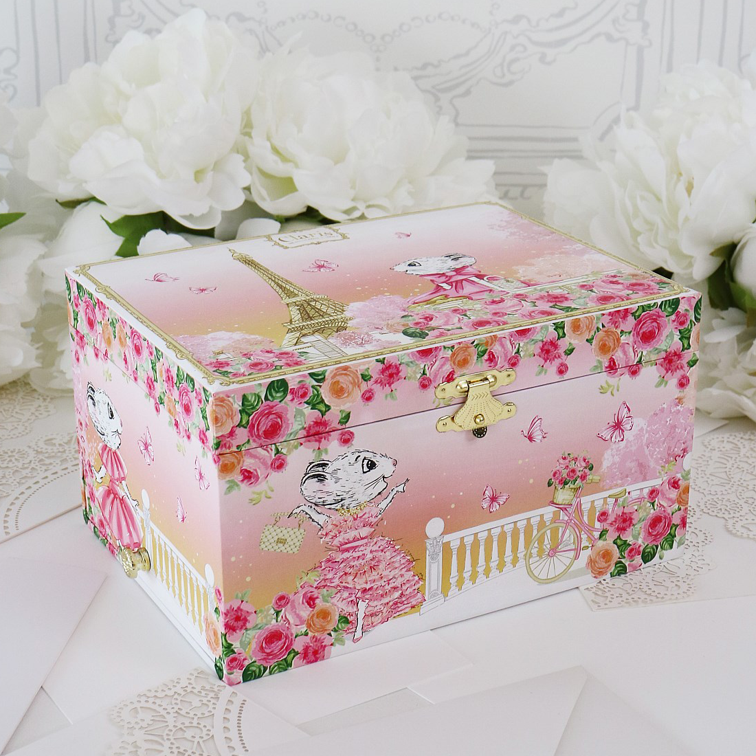 Claris The Chicest Mouse in Paris Musical Jewellery Box