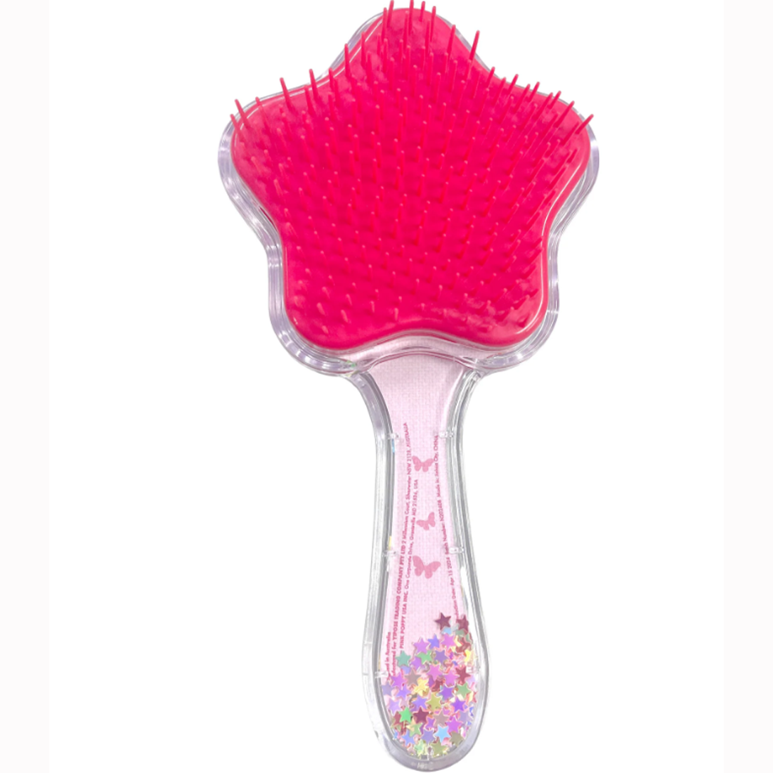 Dazzling Butterfly Pink Hair Brush