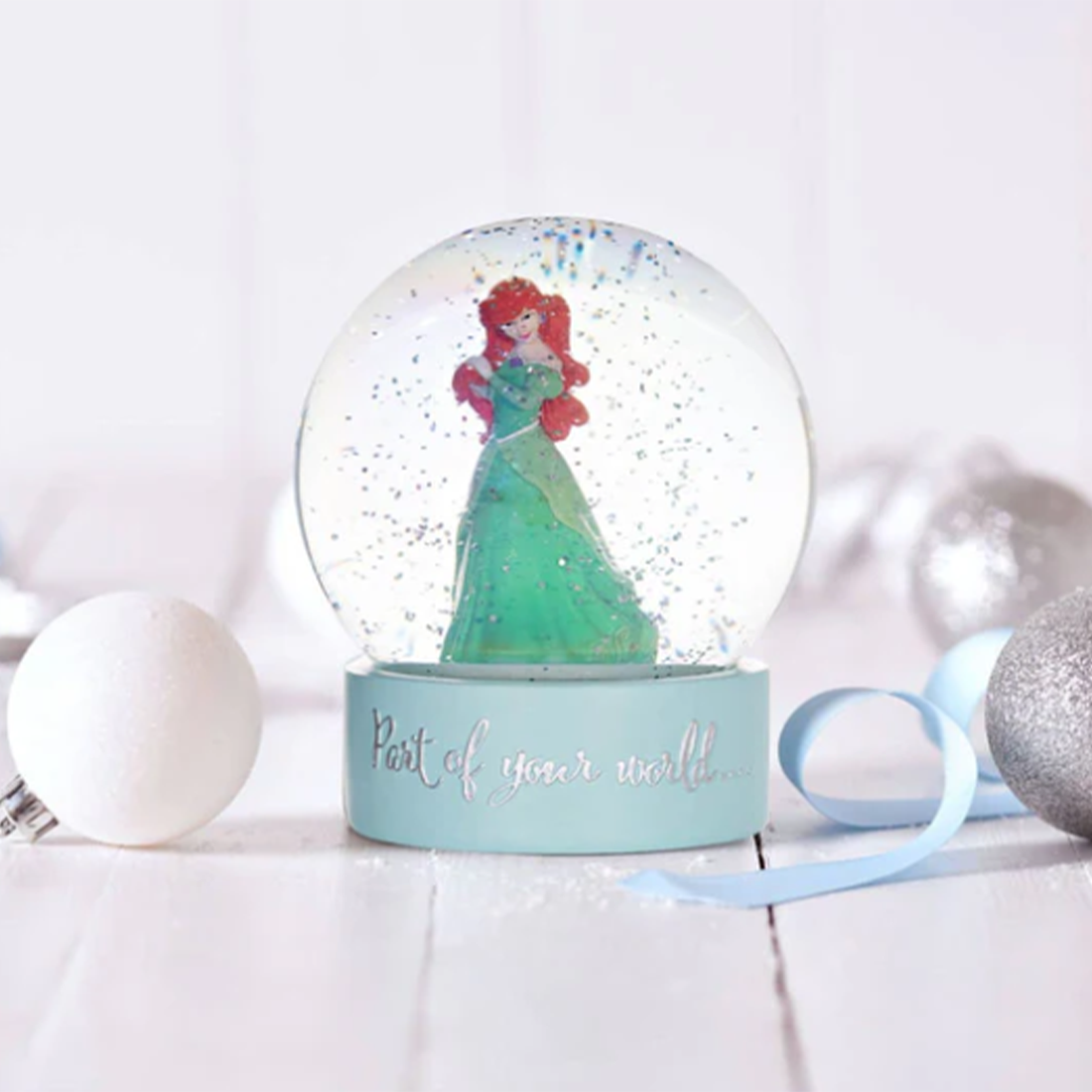 Disney Princess Christmas Snow Globe Ariel