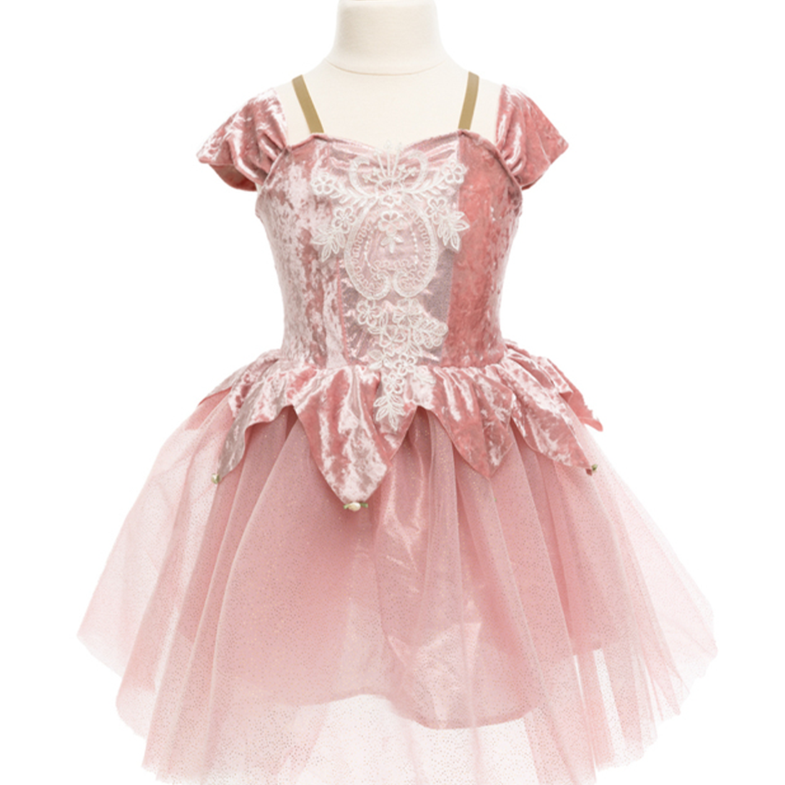 Dusty Rose Holiday Ballerina Dress