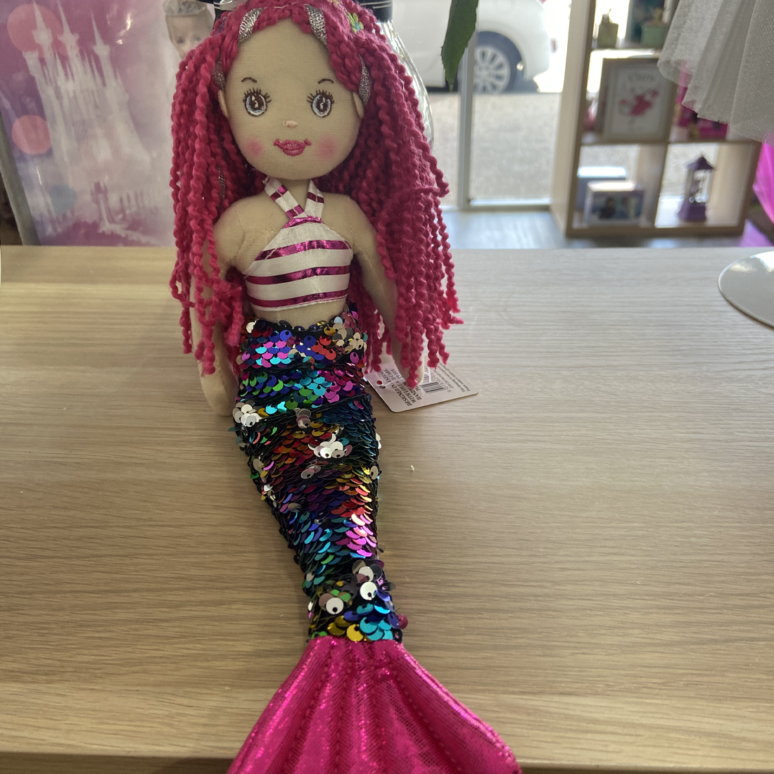 Sequin cheap mermaid doll