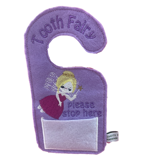 Embroidered Tooth Fairy Door Hanger