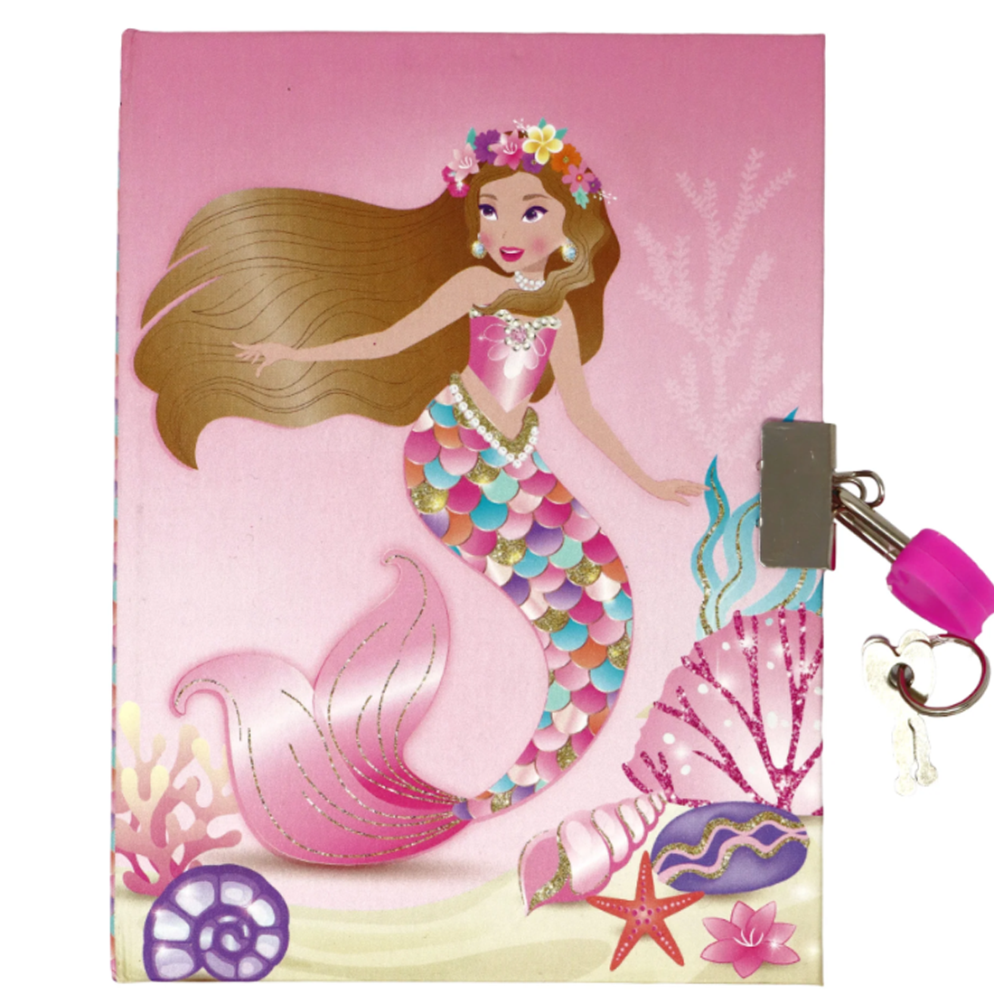 Enchanted Mermaid Lockable Scented Notebook