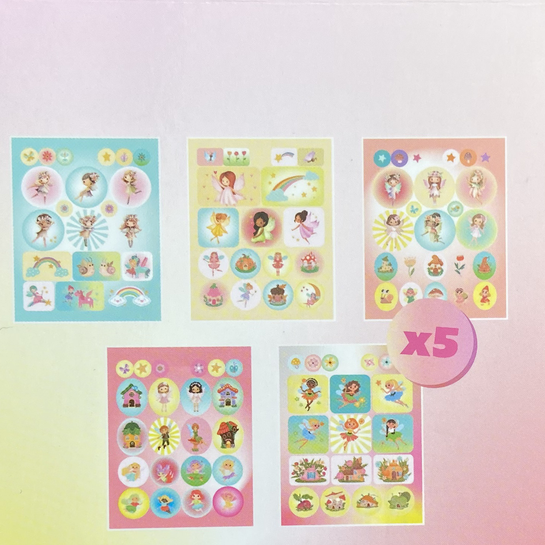 Fairies Sticker Book 15 Sheets