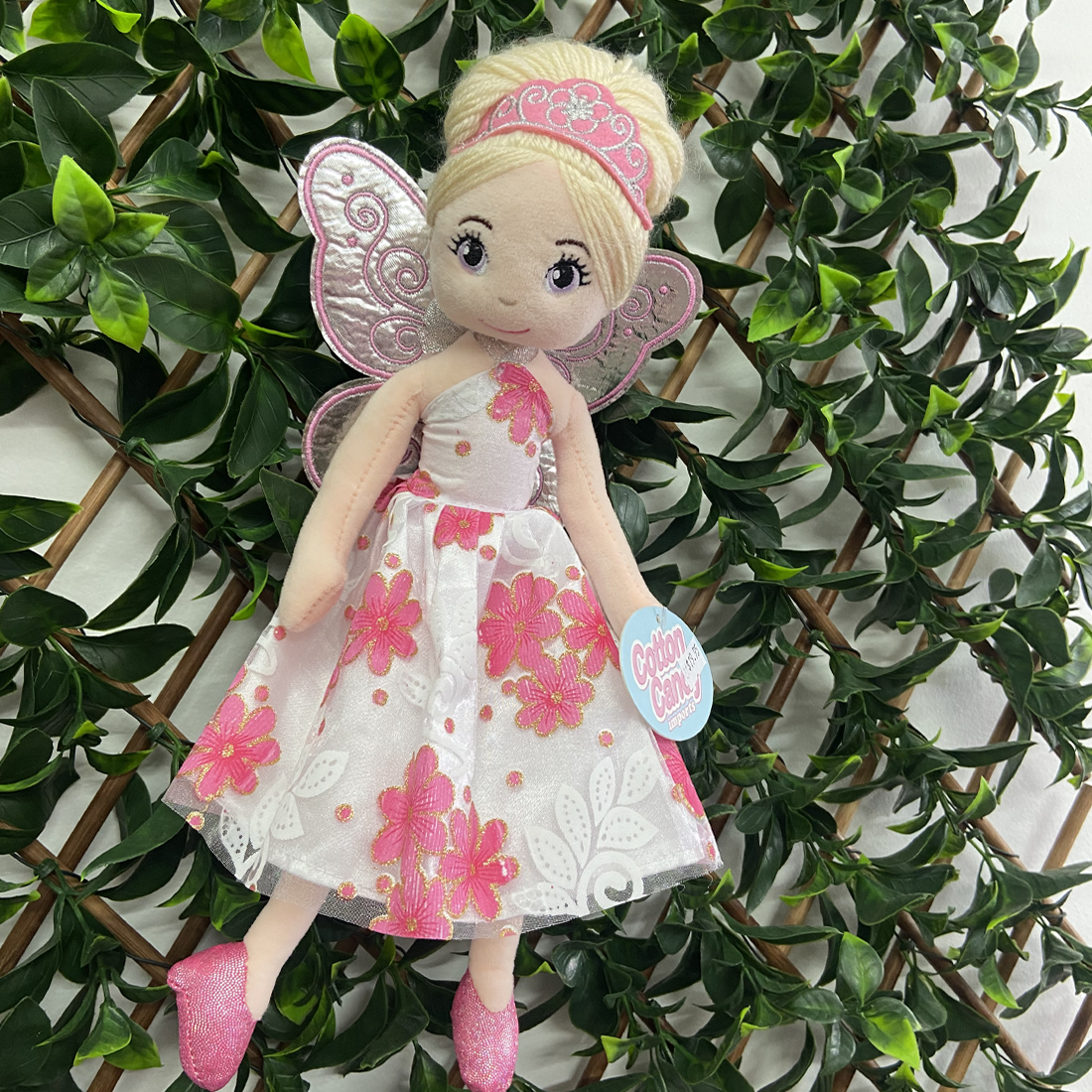 Fairy Ballerina Asteria Pink Floral Plush Doll