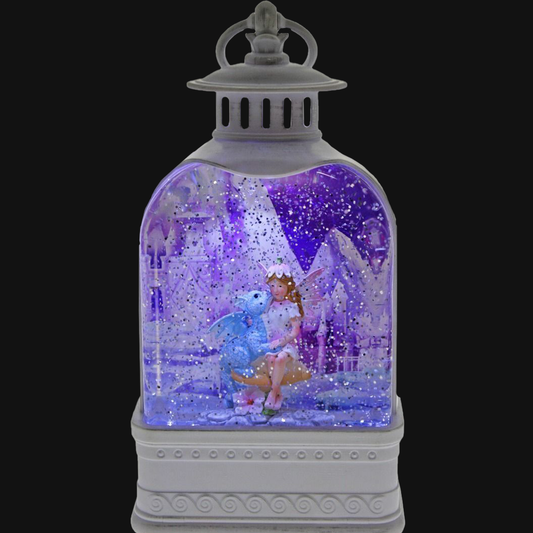 Fairy & Blue Dragon Glitter Lantern