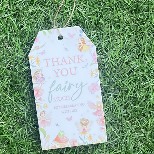 Fairy Garden Celebration Party Favour Gift Tag