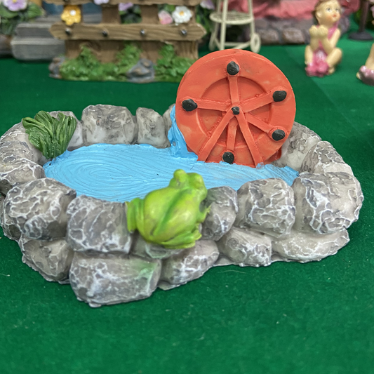 Fairy Garden Mini Water Wheel