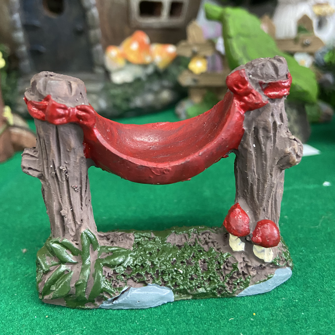 Fairy Garden Miniature Red Hammock