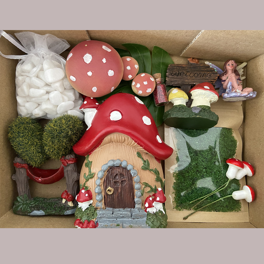 Fairy Garden Starter Kit - Mushroom Set