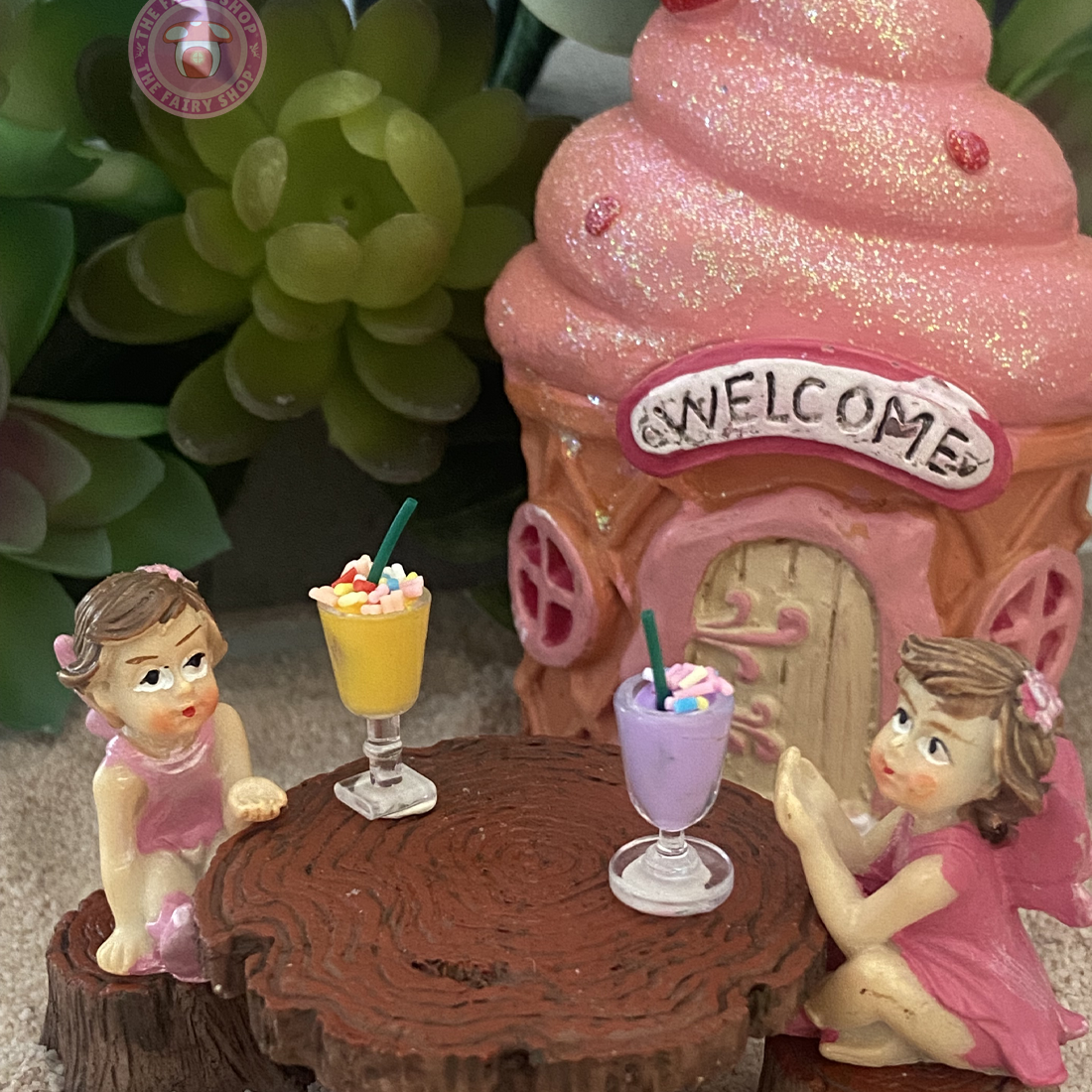 Fairy Garden Summer Ice Cream and Milkshake Set