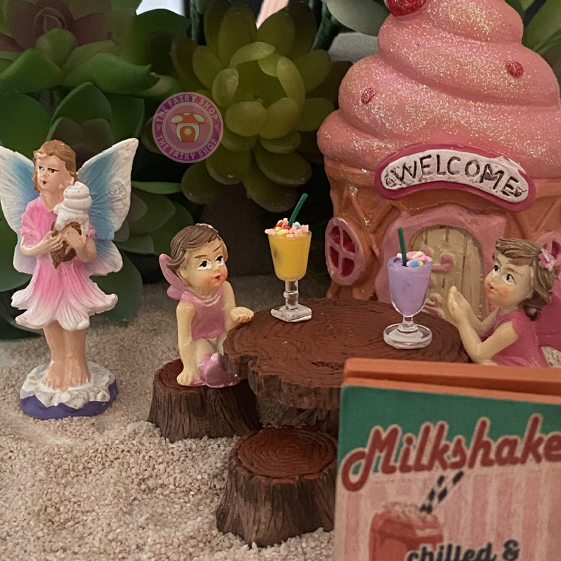 Fairy Garden Summer Ice Cream and Milkshake Set