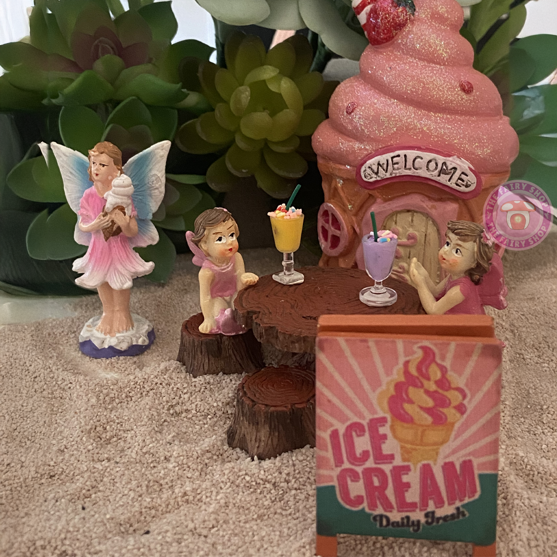 Fairy Garden Summer Ice Cream and Milkshake Set