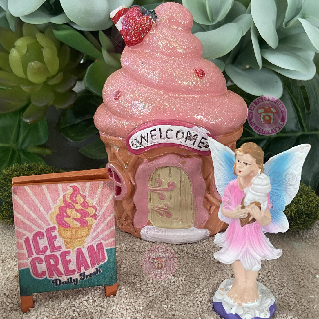 Fairy Garden Summer Ice Cream and Milkshake Set