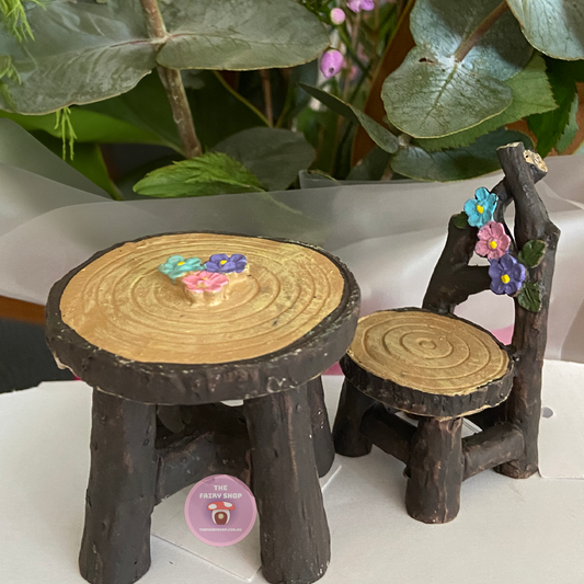 Fairy Garden Table and Chair Set