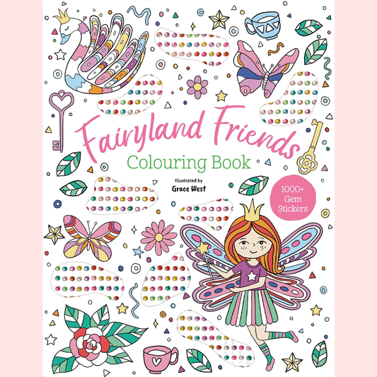 Gem Sticker Colouring Book - Fairyland Friends