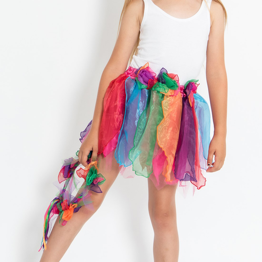 Girls Rainbow Pixie Tutu Skirt