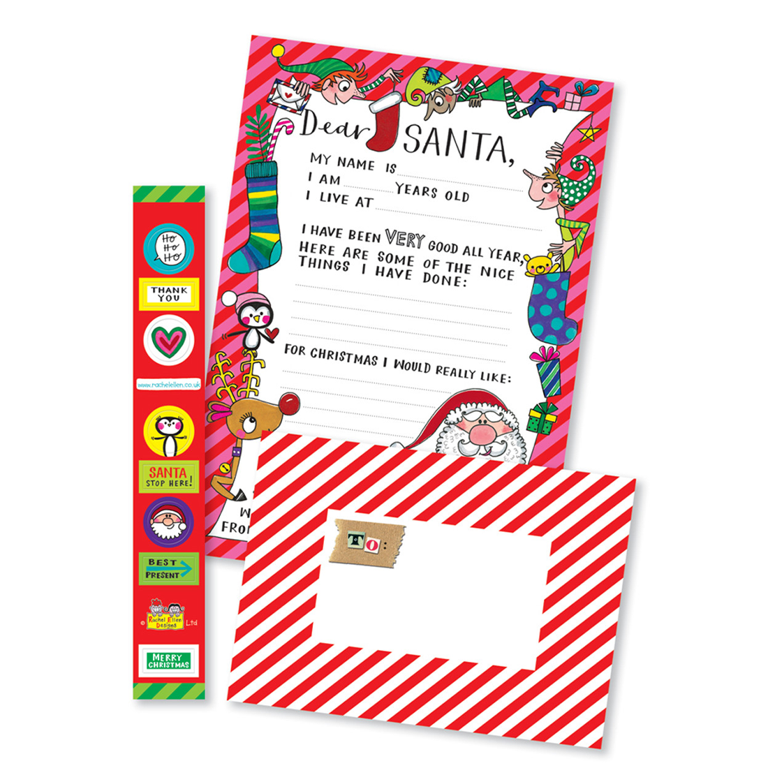 Letter To Santa Kit - Pink