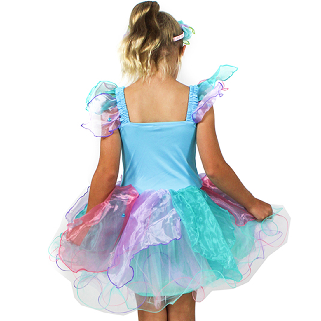 Blue Wish Fairy Dress and Wishing Wand Set