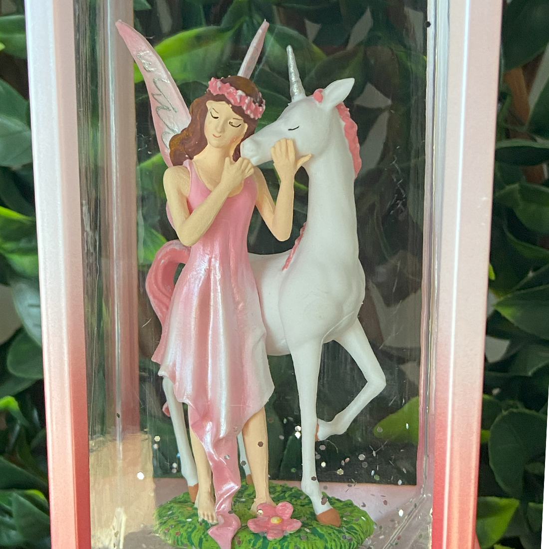 Magical Pink Fairy With Her Unicorn Lantern