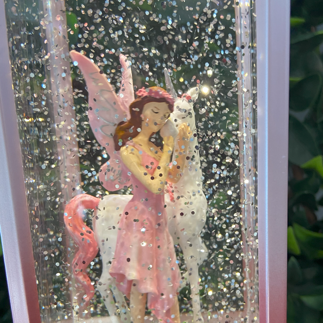 Magical Pink Fairy With Her Unicorn Lantern