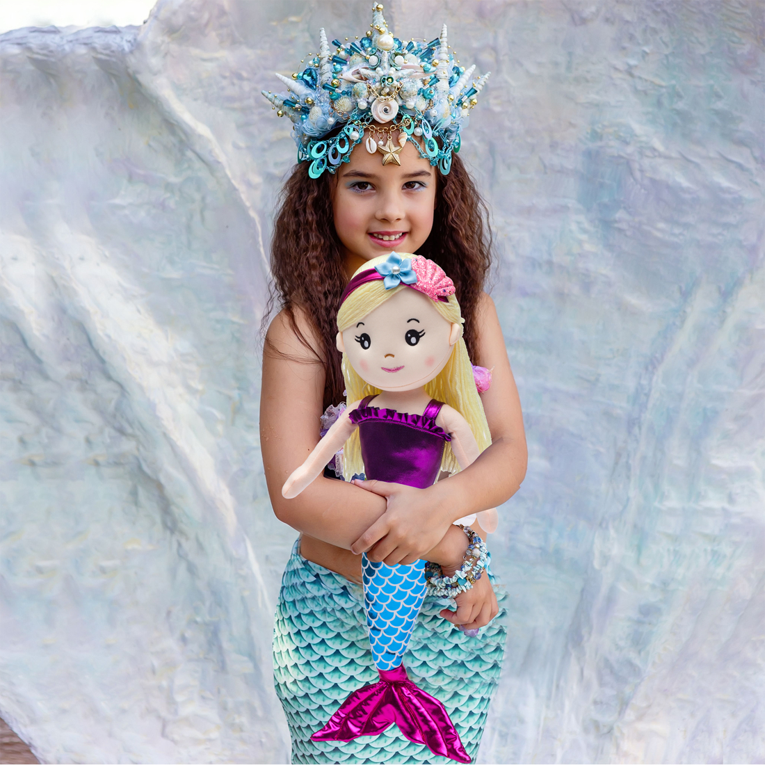 Blue mermaid sales doll