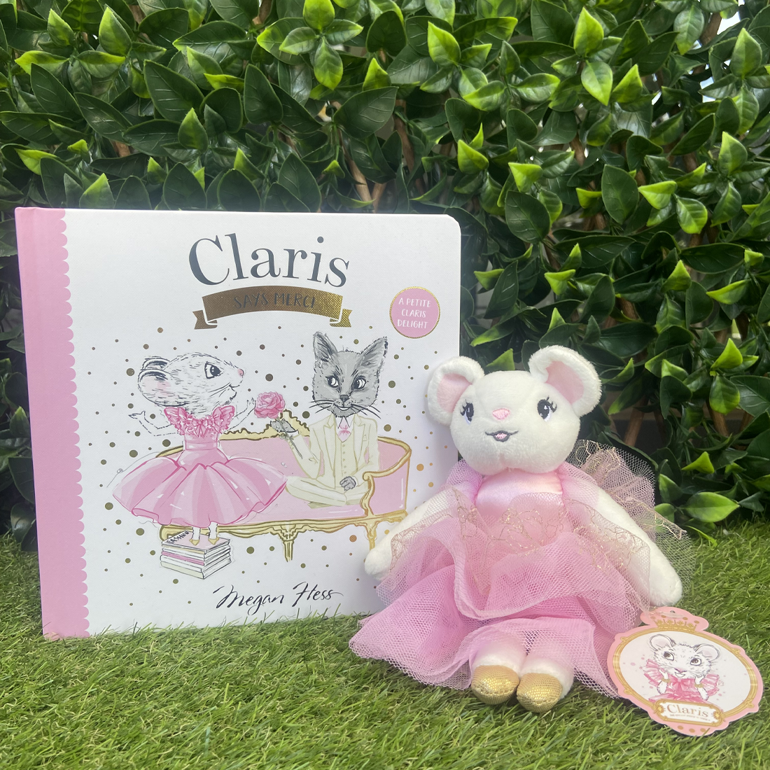 Mini Pink Claris Doll and Merci Board Book Gift Set