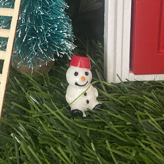 Miniature Fairy Door Snowman