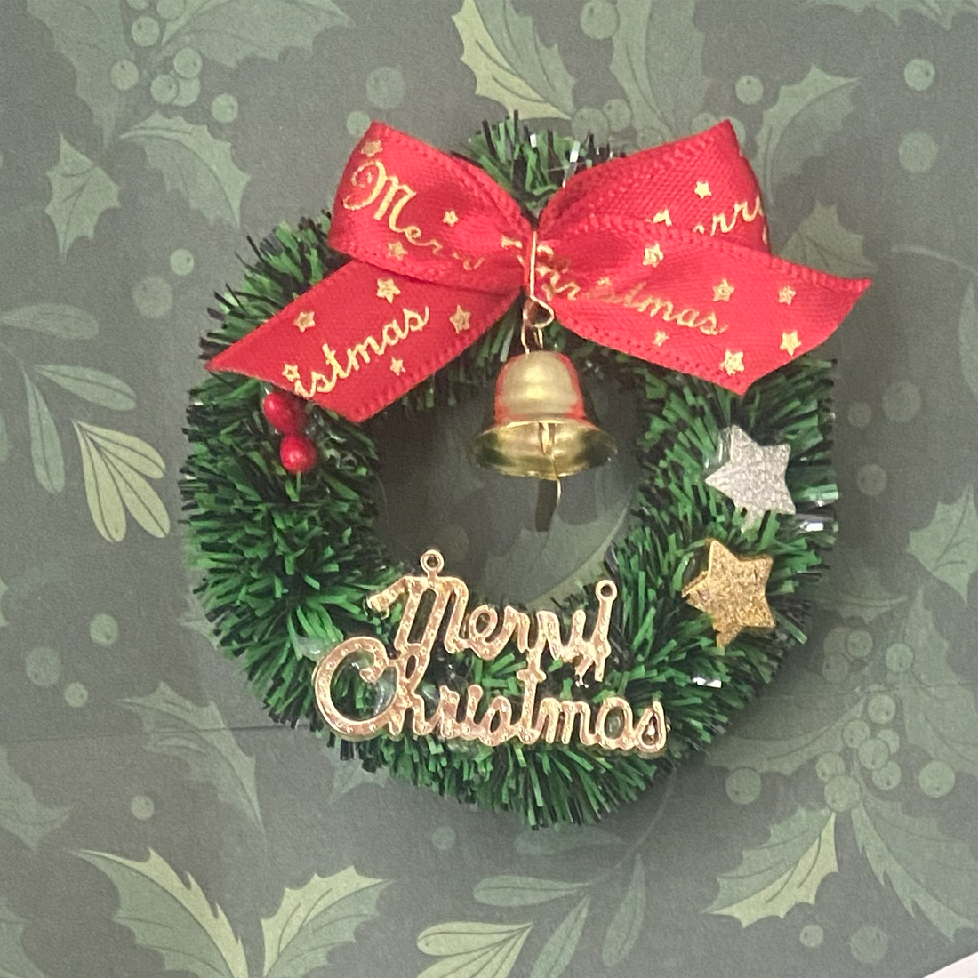 Miniature Merry Christmas Wreath