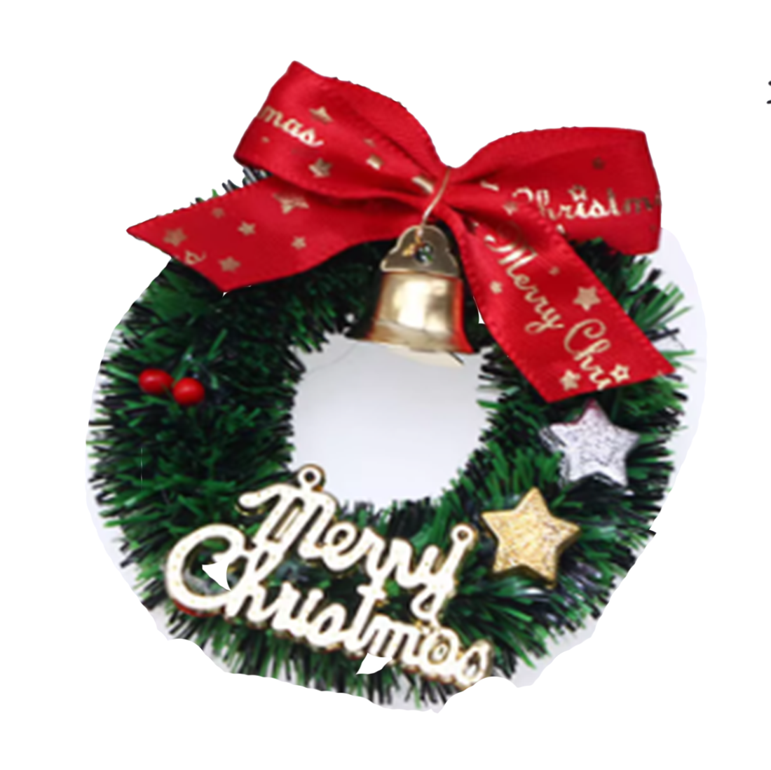 Miniature Merry Christmas Wreath