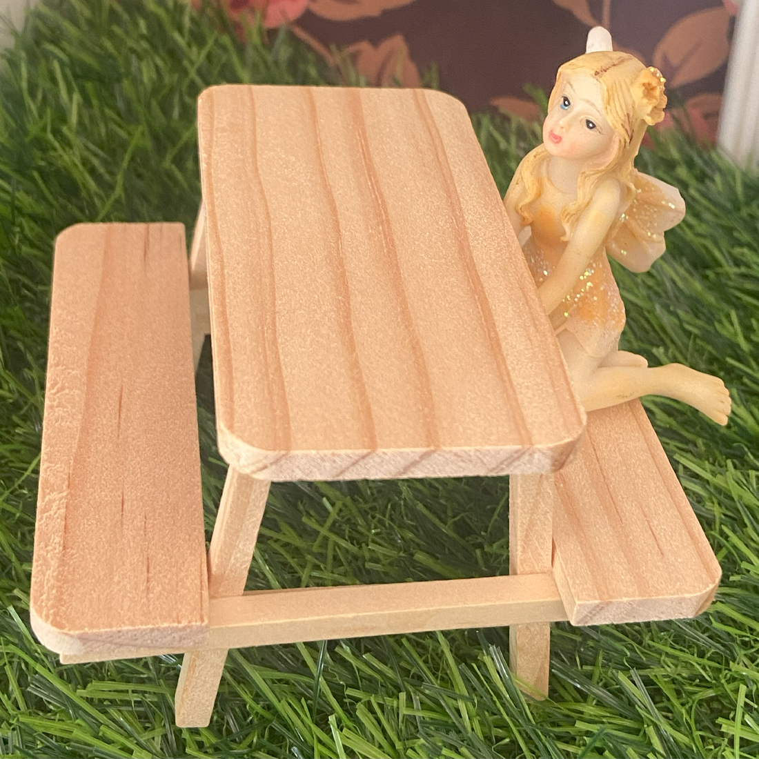 Miniature Wooden Picnic Table