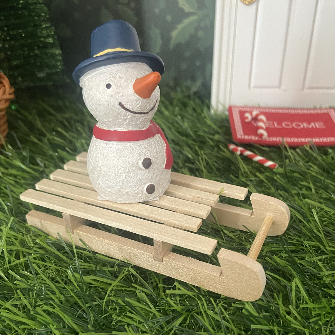 Miniature Wooden Sleigh