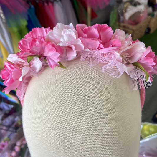 Pink Ballerina Floral Headband