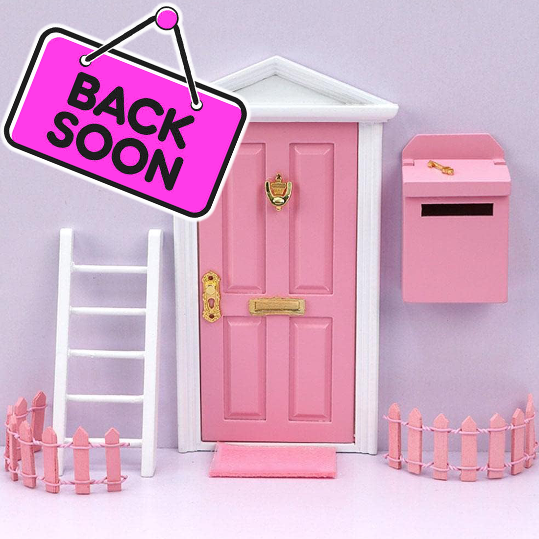 Pink Fairy Door Set