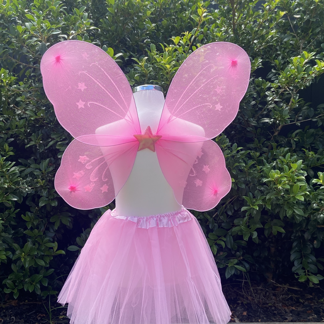 Pink Fairy Tutu and Wing Set