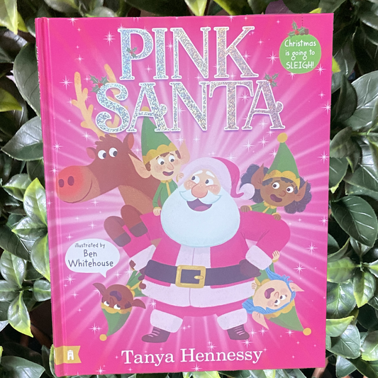 Pink Santa Hardback Book