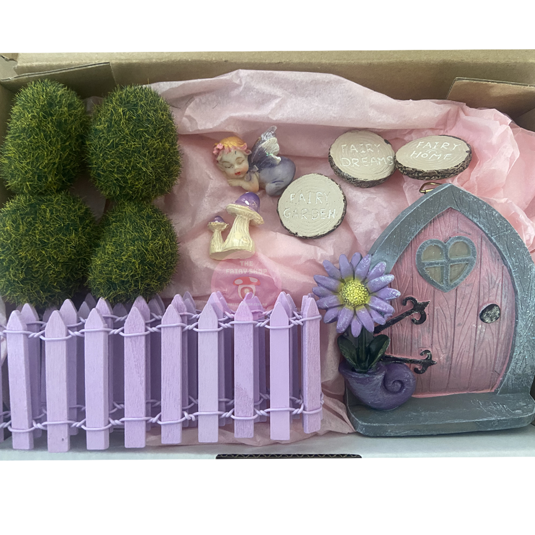 Purple Daisy Fairy Door Kit