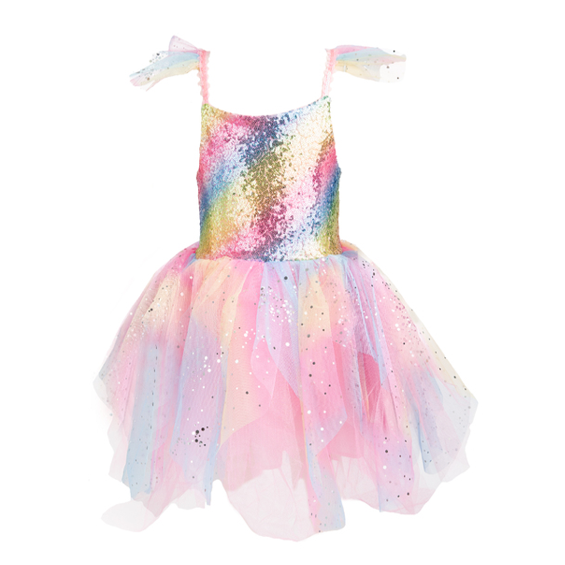 Rainbow Fairy Dress with Wings