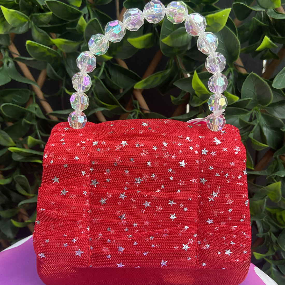 Red Christmas Twinkling Handbag